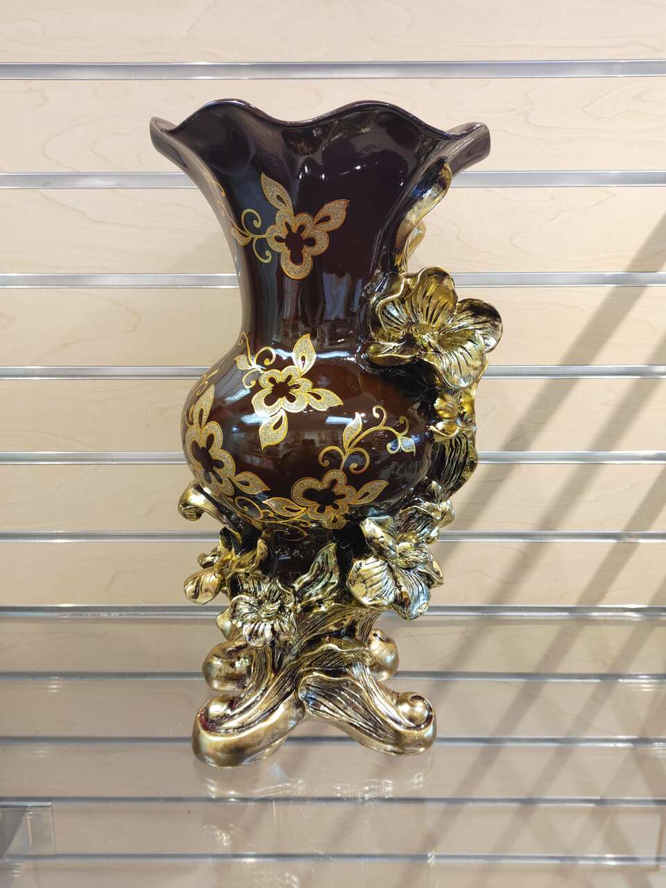 Decor Vase - $59.99 _ Brown &amp; Gold ( NEW ) resin
