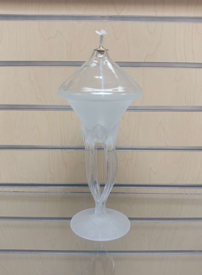 Blown Glass _ Oil Lamp / Candle ( NEW ) home decor