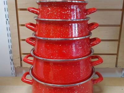 5pc Cooking / Cookware pot set ( NEW ) enamel
