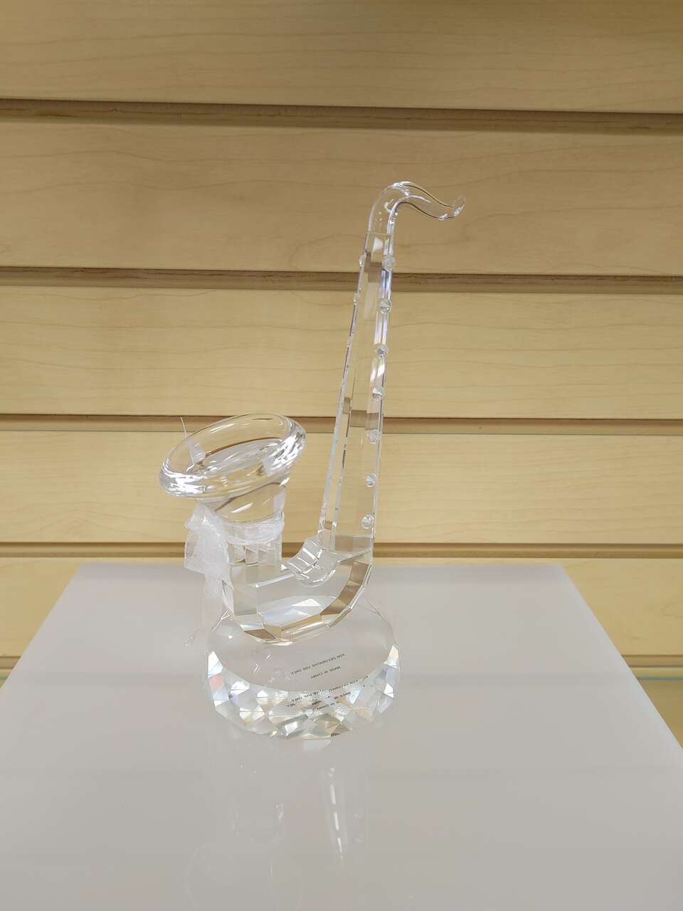 Crystal Glass Decorative Saxophone figurine ( NEW ) musical instrument