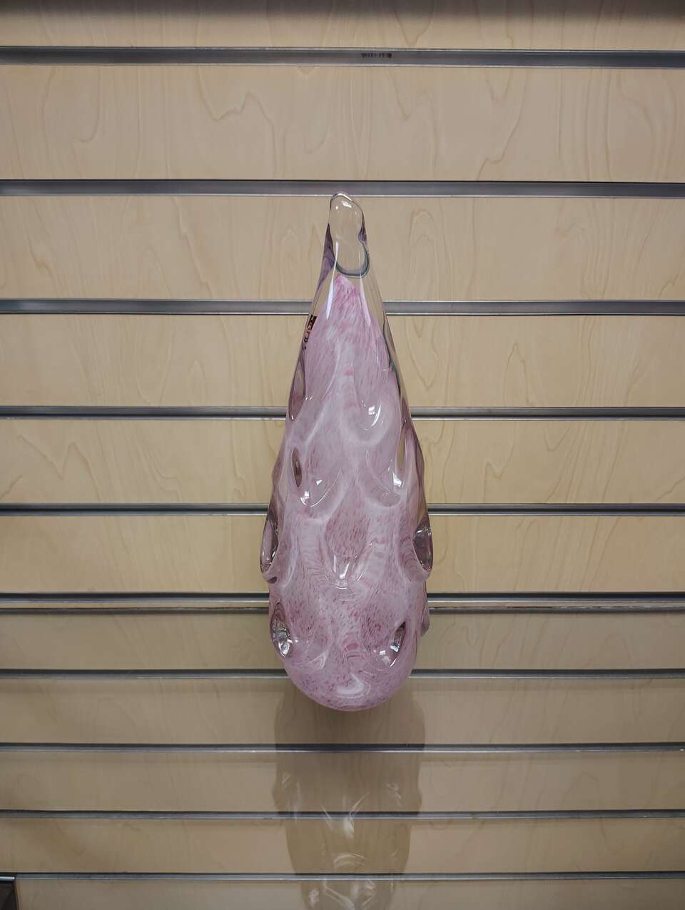 Hand Made Glass Figurine / Statuette - $19.99 ( NEW ) pink. 12 inches