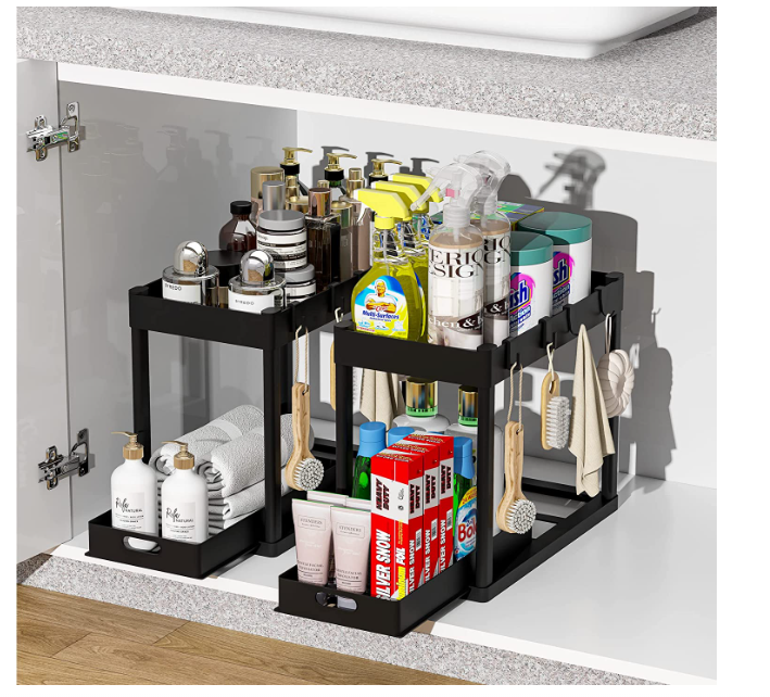 brand new in box 2PC Under Sink Organizer Rack