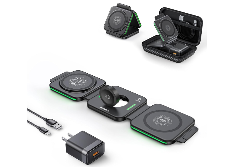 brand new in box 3 in 1 Magnetic Foldable Charger