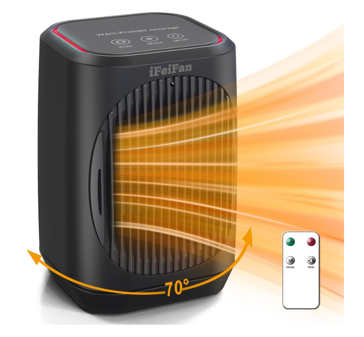 New in box Electric Space Heater(black&white)