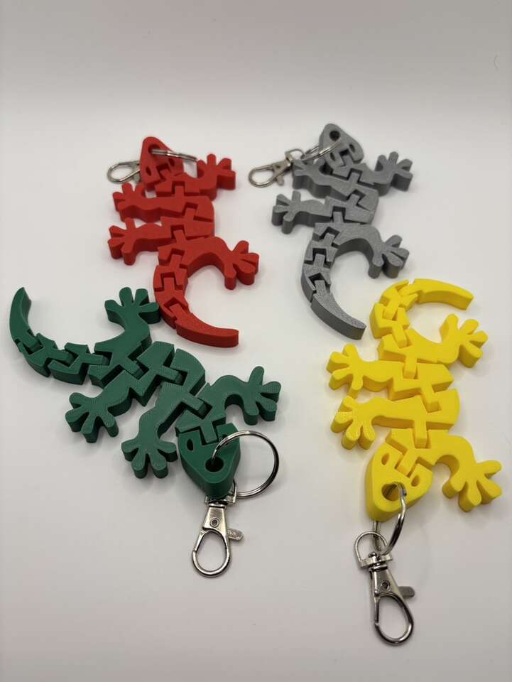 3D Gecko Keychains, Fidget Toys