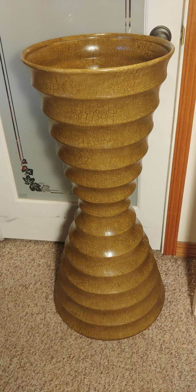 Large 37.5 Inch Tall Ceramic Floor Vase