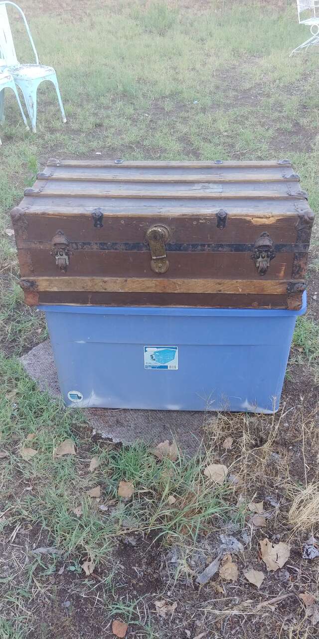 Antique Steamer Trunk / Coffee Table Project