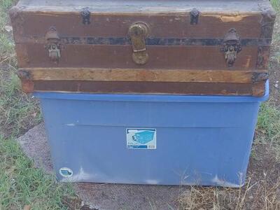 Antique Steamer Trunk / Coffee Table Project