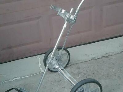 Vintage Golf Bag Hand Cart. Browning Bag Boy