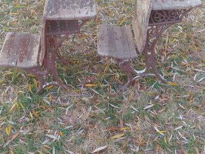 Antique/Vintage School Desk Small Size Set Of 2