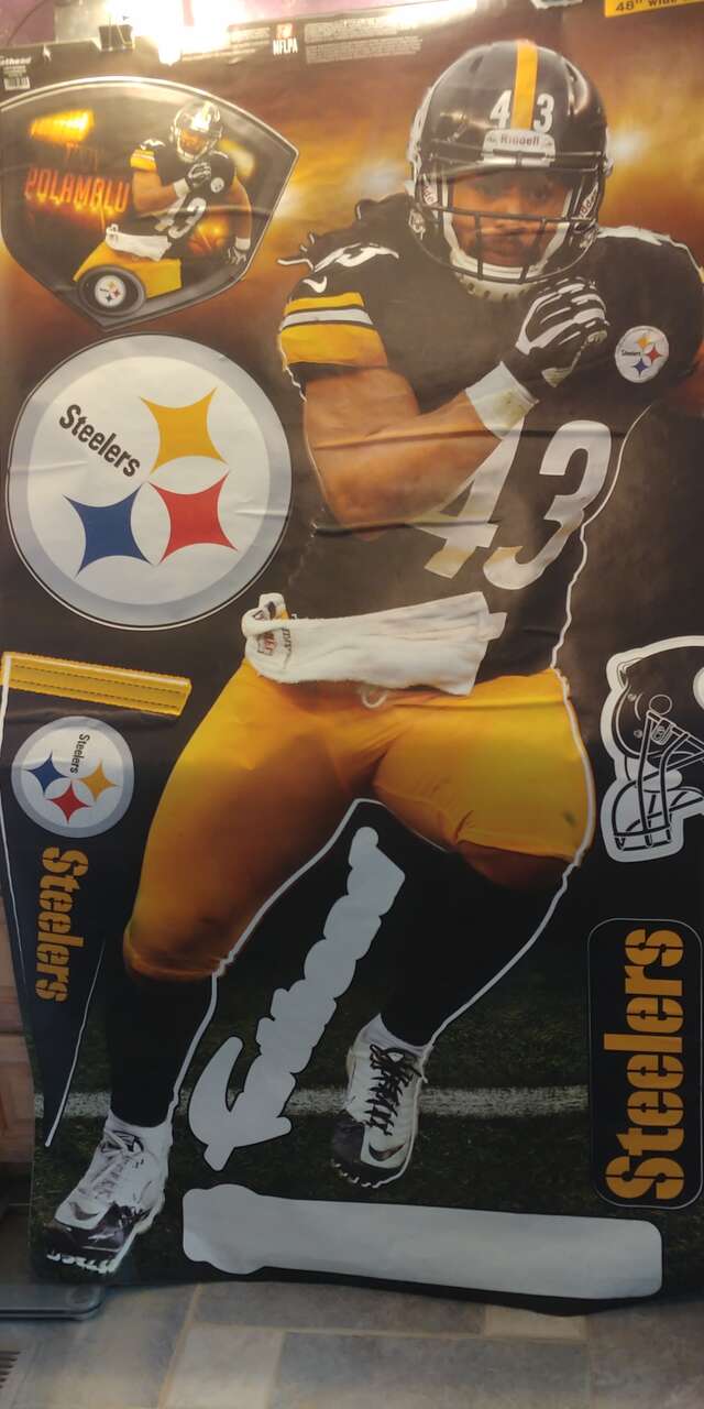 Fathead , Extra Large.Steelers Troy Polamalu Vinyl