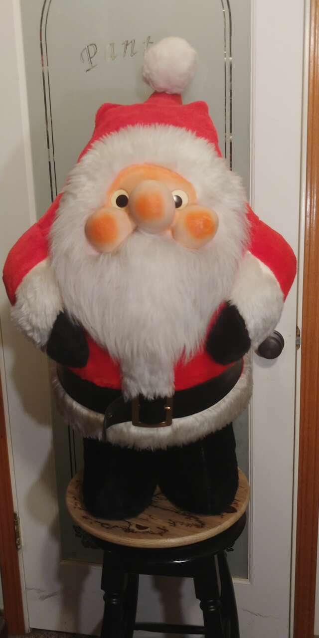 Vintage 1982 Rennoc Santakins Jumbo Plush Santa 32 Inches