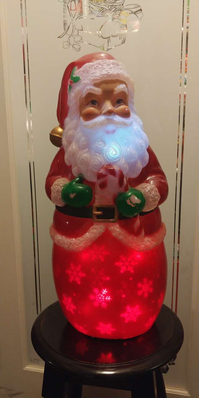 Blow Mold Santa 24 Inch LED Lights
