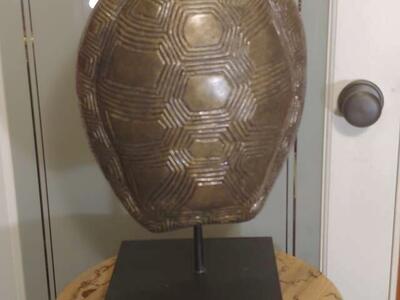 Turtle/ Tortoise shell Sculpture w/Stand