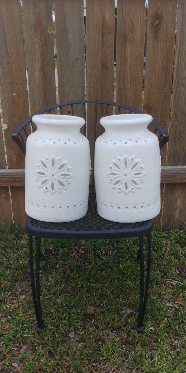 Terracotta Lantern Jars/Pots Set Of 2