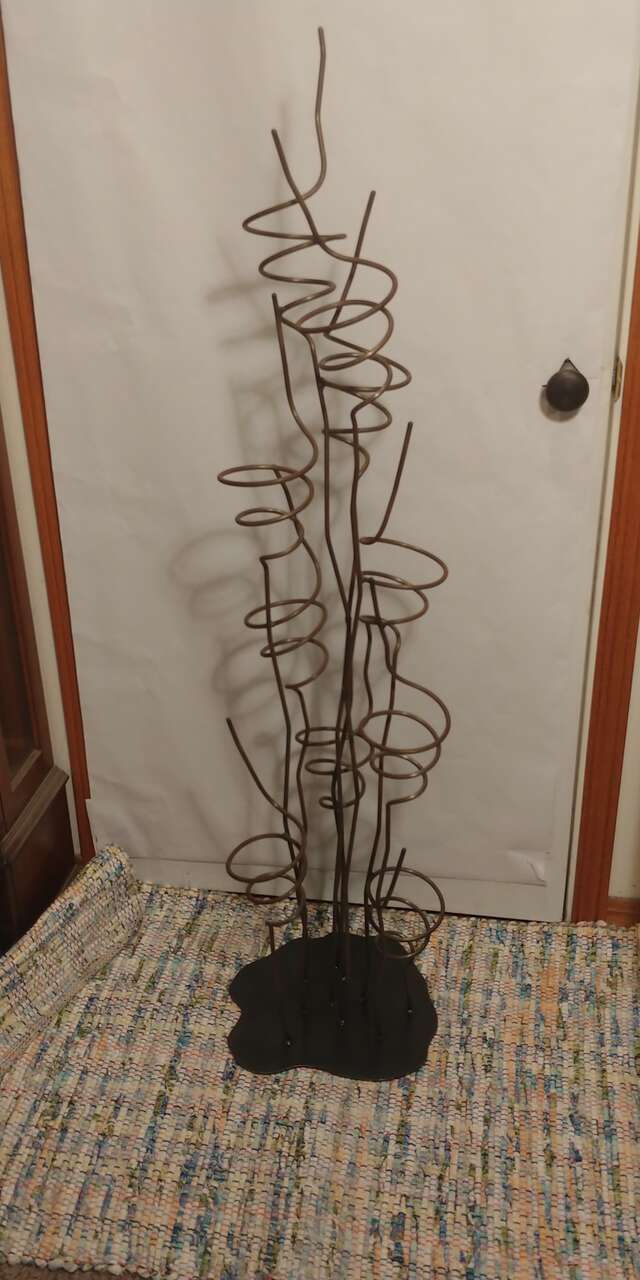 Wrought Iron Wine/Bottle Rack Tree 54 Inch Tall