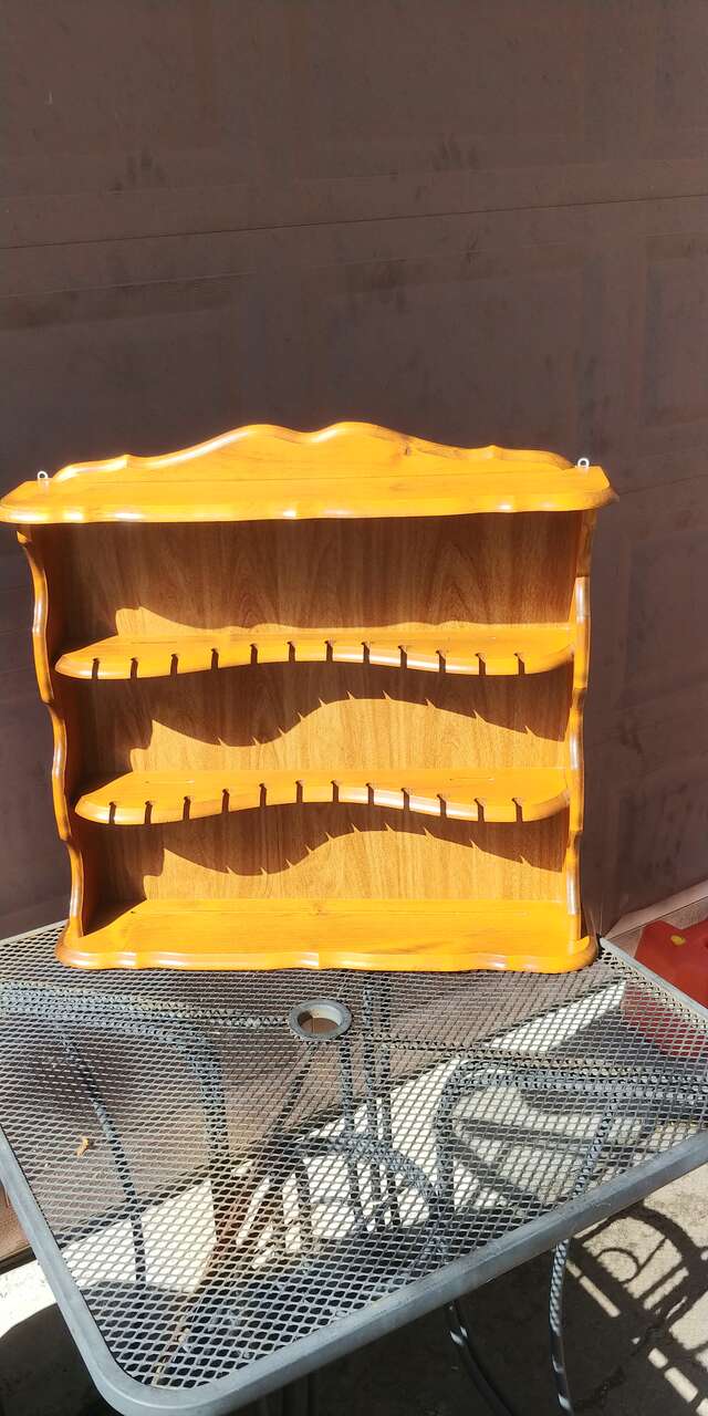 Vintage Wooden Maple Display Rack MCM