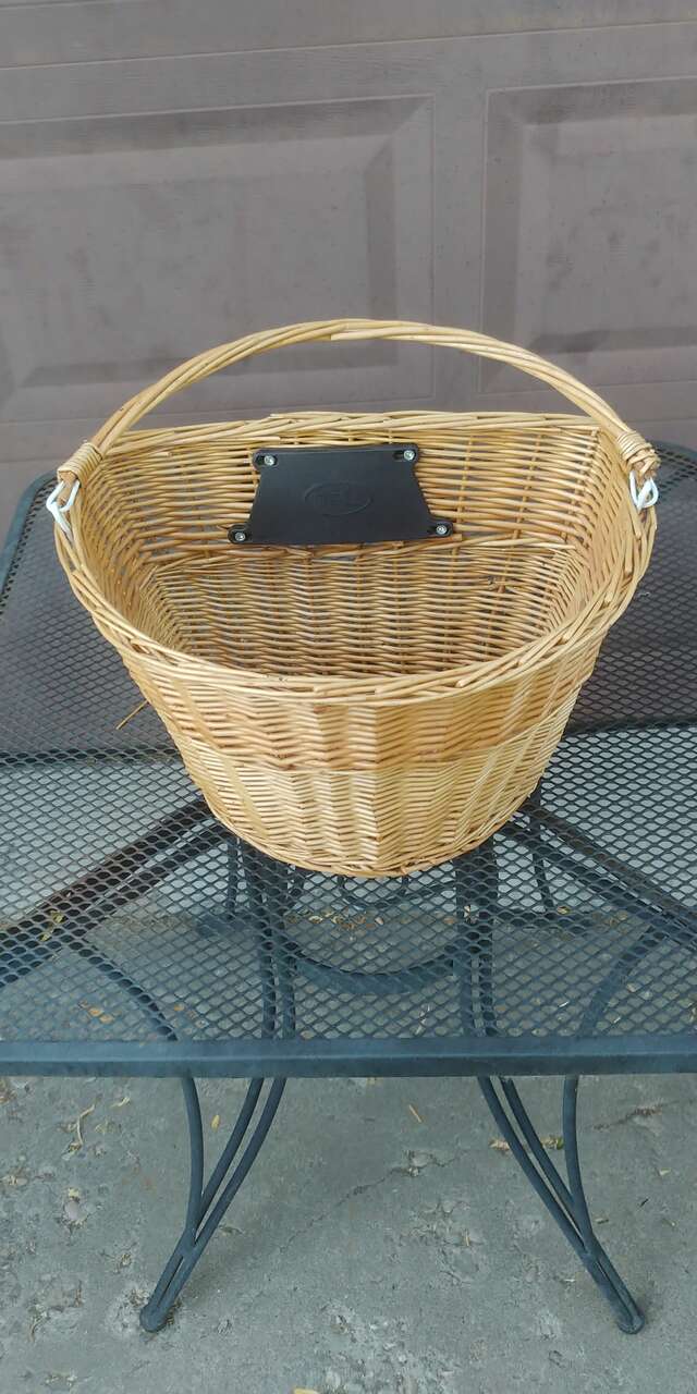 Bell Bicycle Wicker Basket W/ Handle