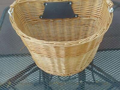 Bell Bicycle Wicker Basket W/ Handle