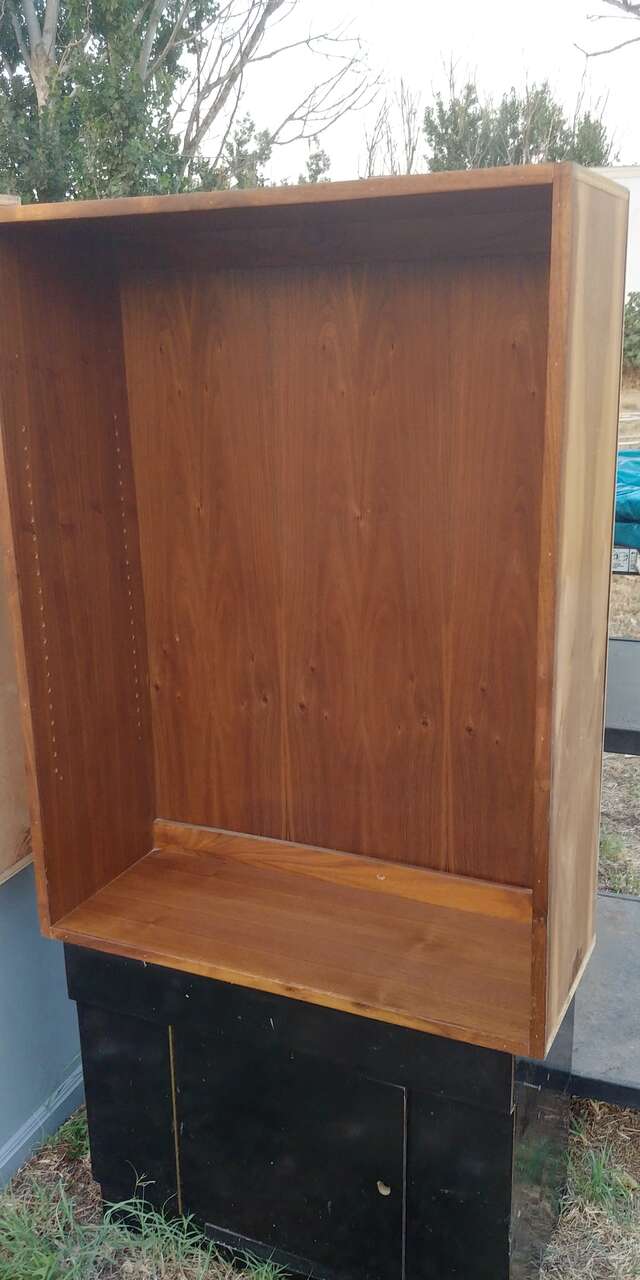 Custom Walnut Wall Cabinets 1 left