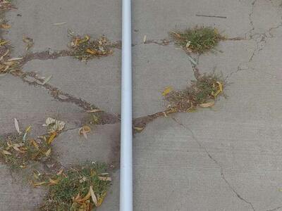 Heavy Steel Handrail 10 FT 7 In Long