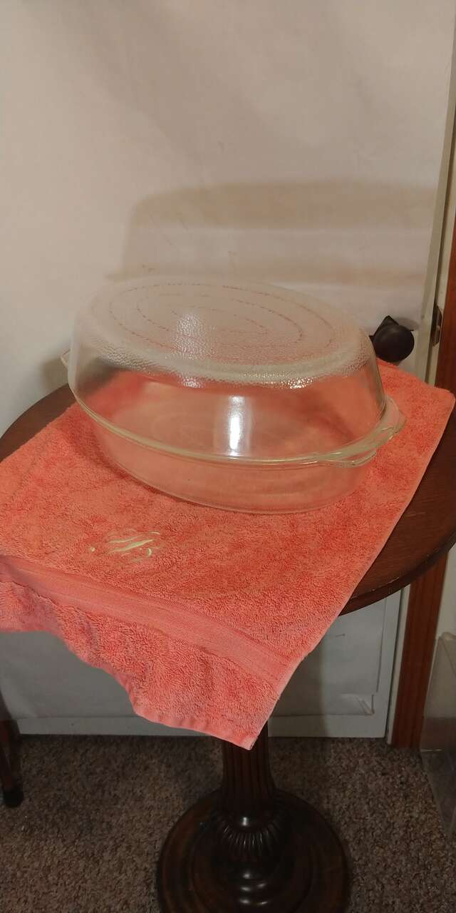 Vintage Glass Roaster Pan Glasbake