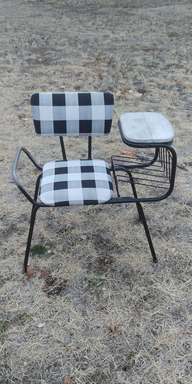 MCM Telephone Bench/Chair, Gossip Chair
