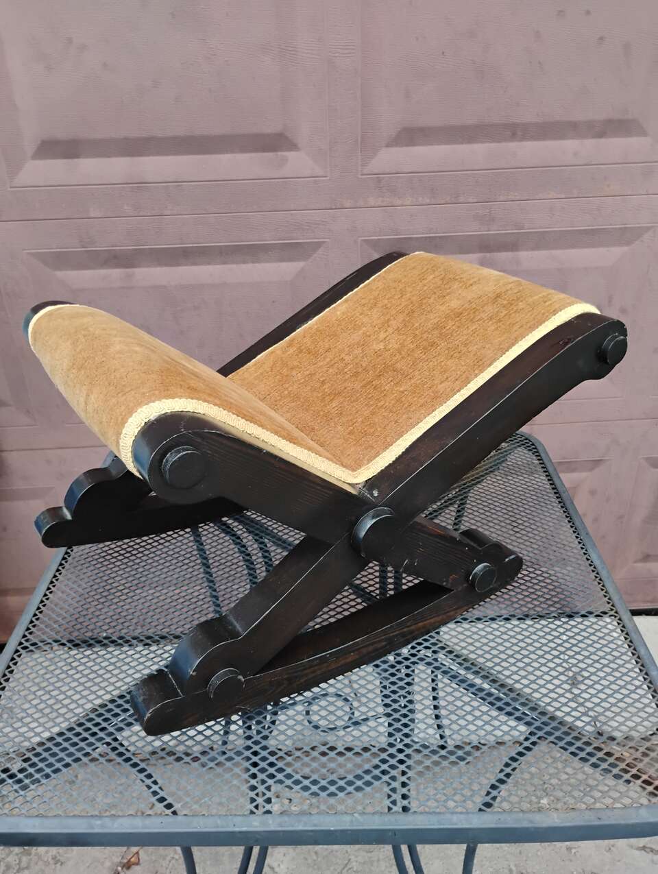 Vintage Rocking Footstool / Gout Stool