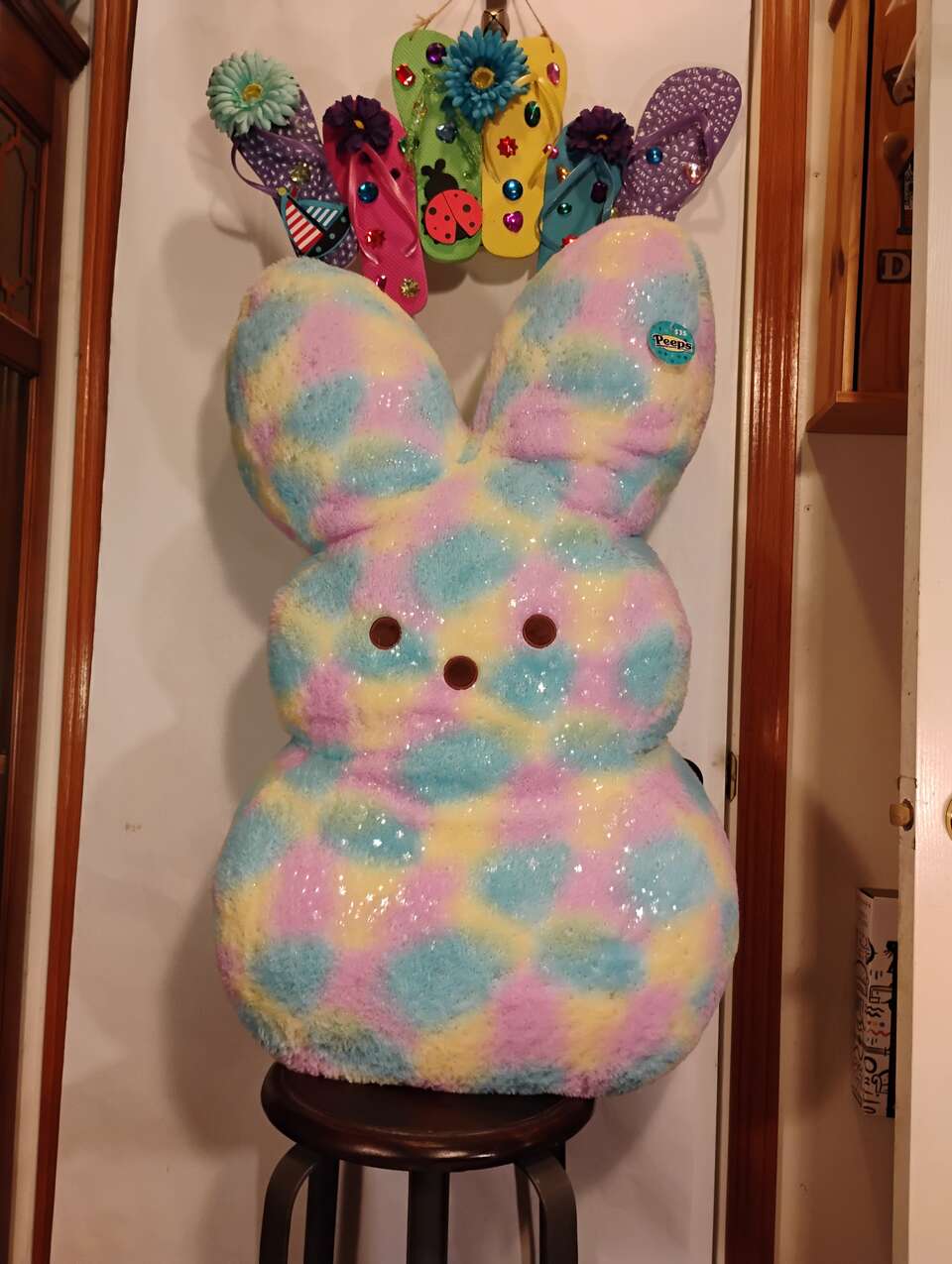 Jumbo Peeps Plush Easter Bunny Over 3 Feet Tall