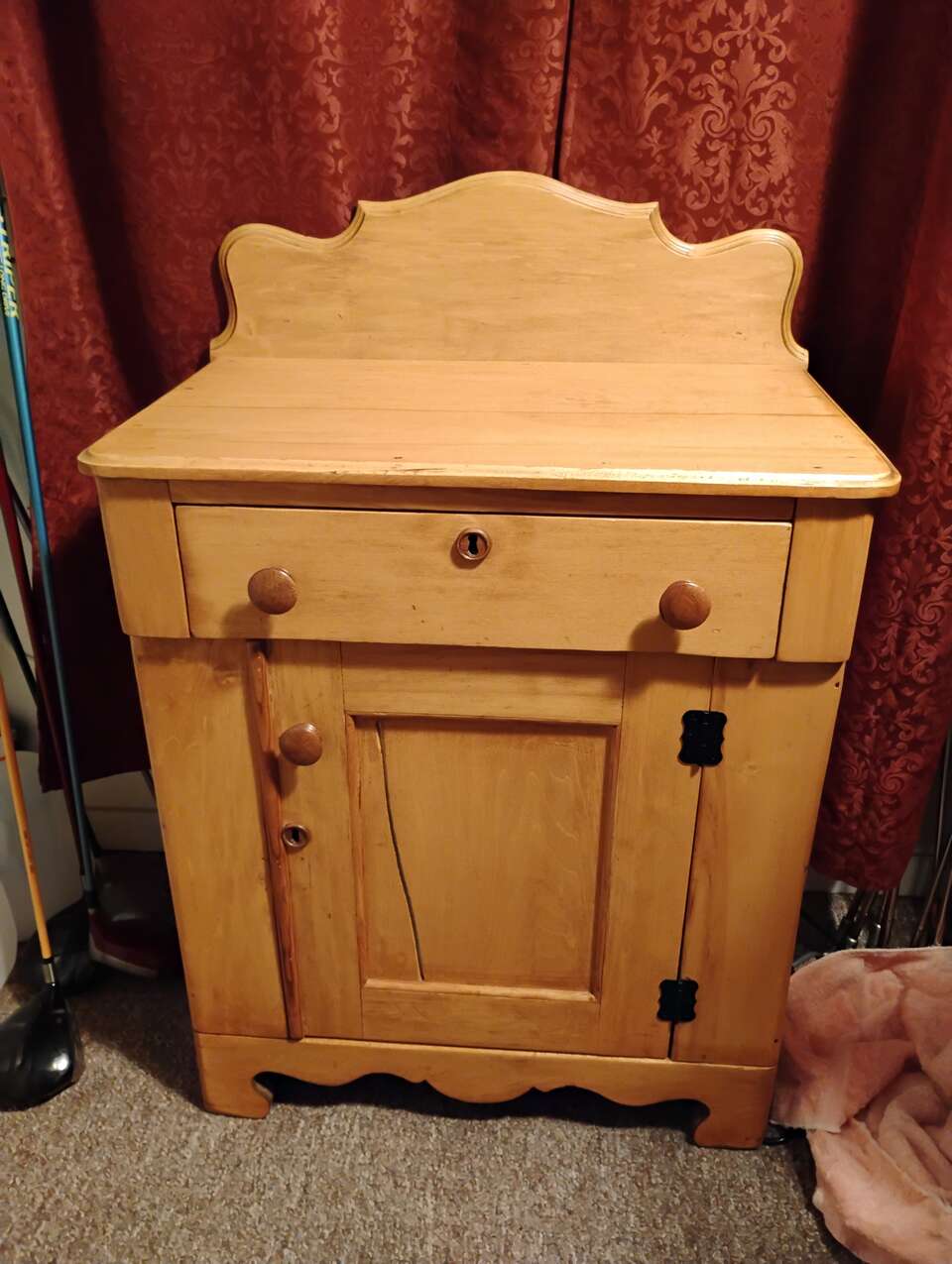 Vintage Wash Stand, Cabinet 1800s