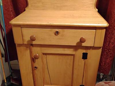 Vintage Wash Stand, Cabinet 1800s