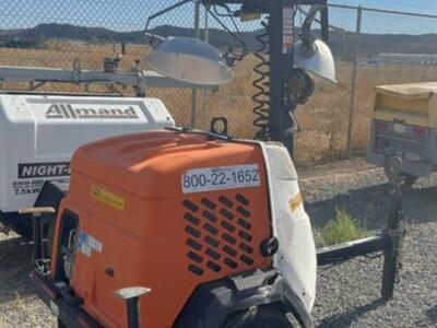 2018 Generac Portable Light Plant Tower Job Site Diesel 6kW Generator Flood Trailer