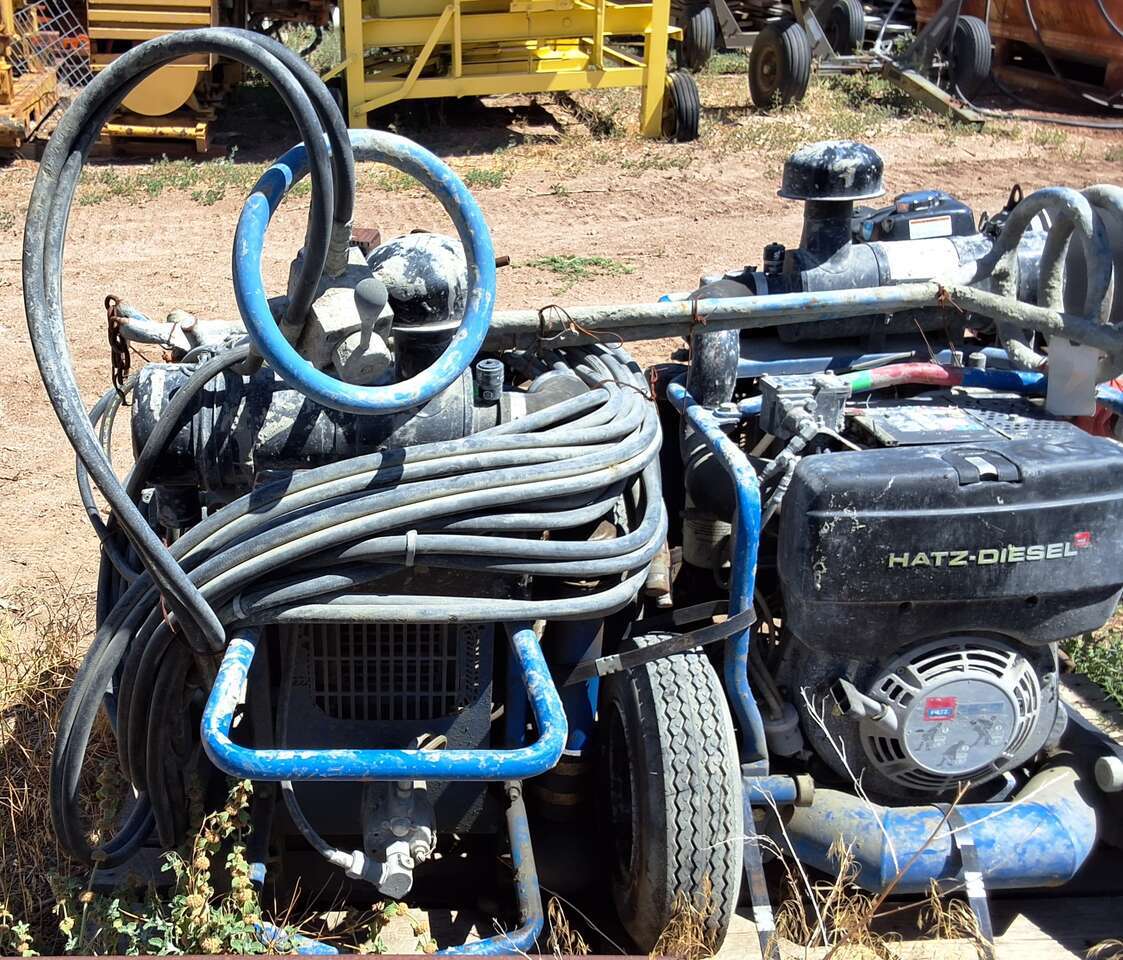 Portable Hydraulic Screed Power Pack Striker Concrete Leveler Roller Mobile Hatz Silent Industrial Diesel Engine