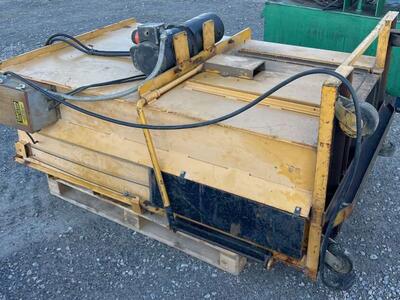 Ver-tech Model M-42 LPSS Vertical Hydraulic Baler Cardboard Compactor Waste Refuse Recycling Material Trash Solution