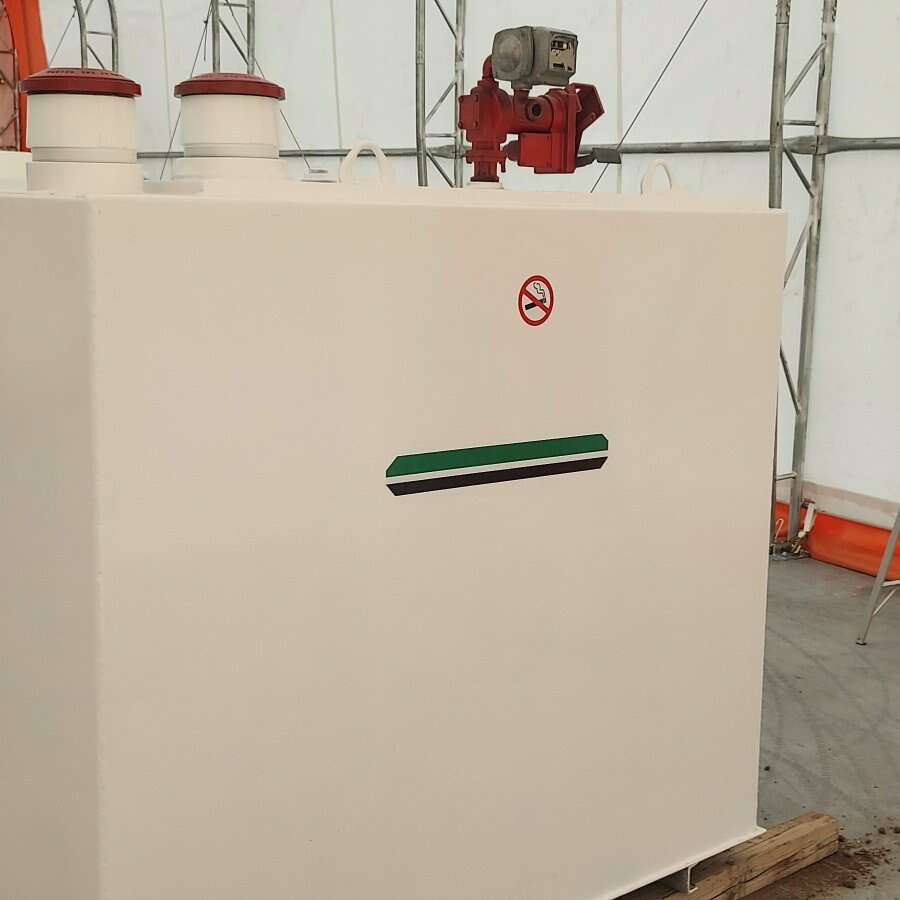 1000 Gallon Double Wall Heavy Duty Safety Chemical Oil Diesel Fuel Liquid Containment Bulk Storage Tank Vessel Agriculture