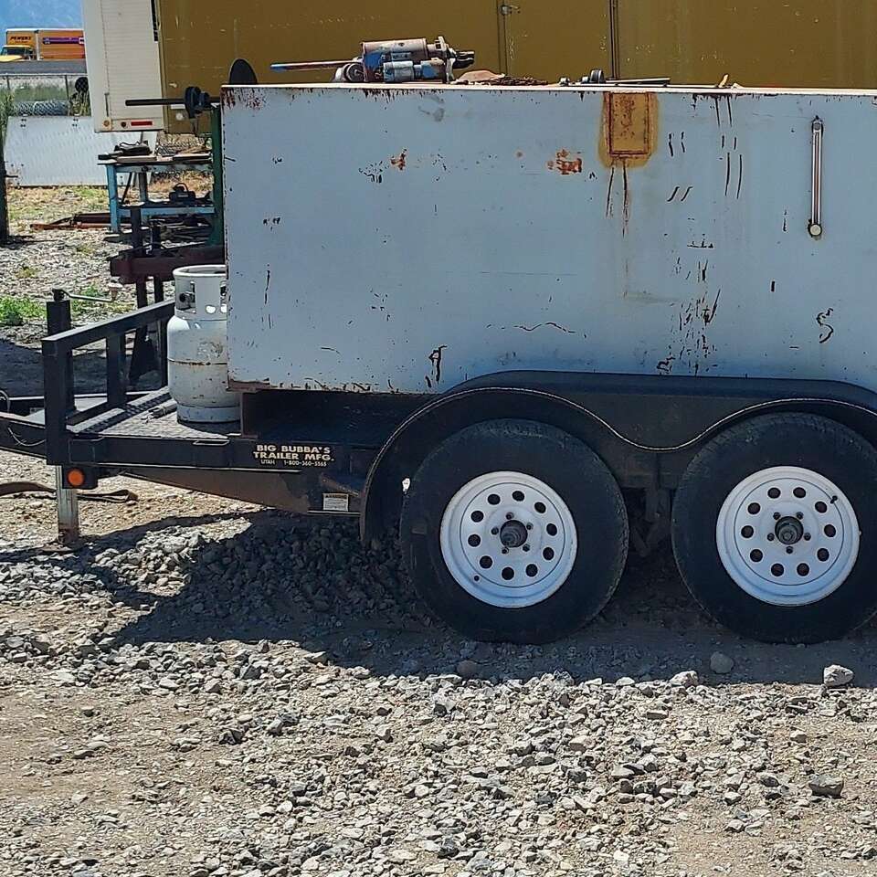 Custom Built Fuel Transfer Hydraulic Pump Diesel Gas Oil 400 Gallon Double Axle 2 Axel Tank Trailer