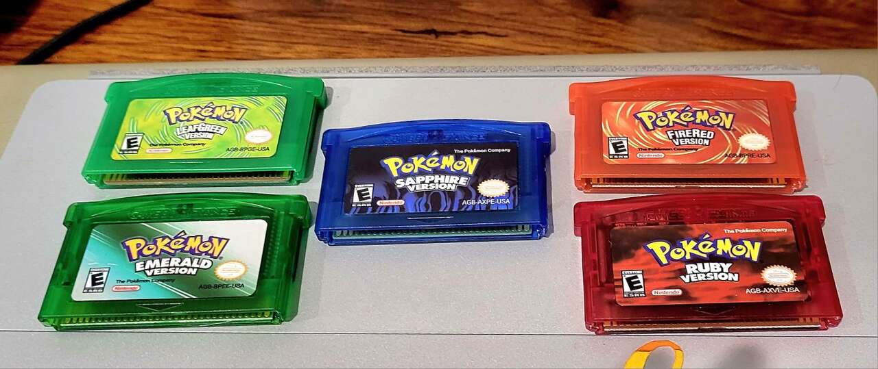 Pokemon Nintendo Gameboy advance games