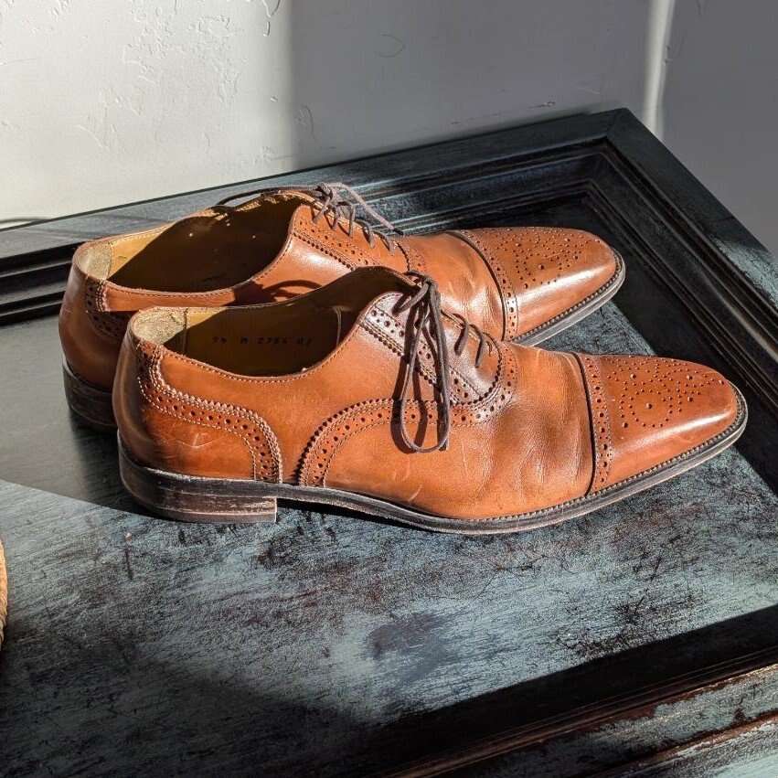 Leather oxford dress shoes(9.5)