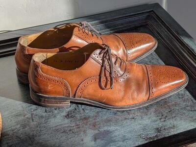 Leather oxford dress shoes(9.5)
