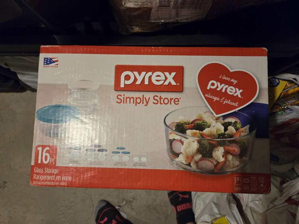 16 piece pyrex