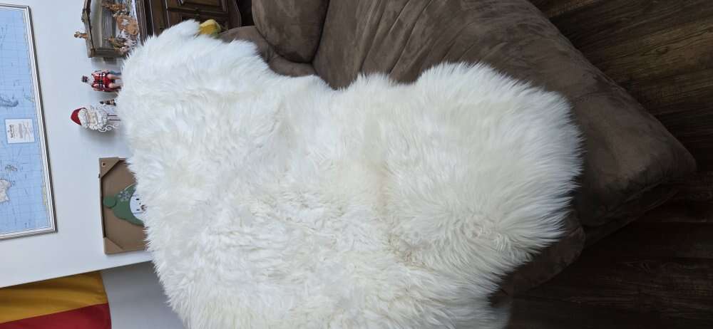100% genuine authentic sheepskin rug