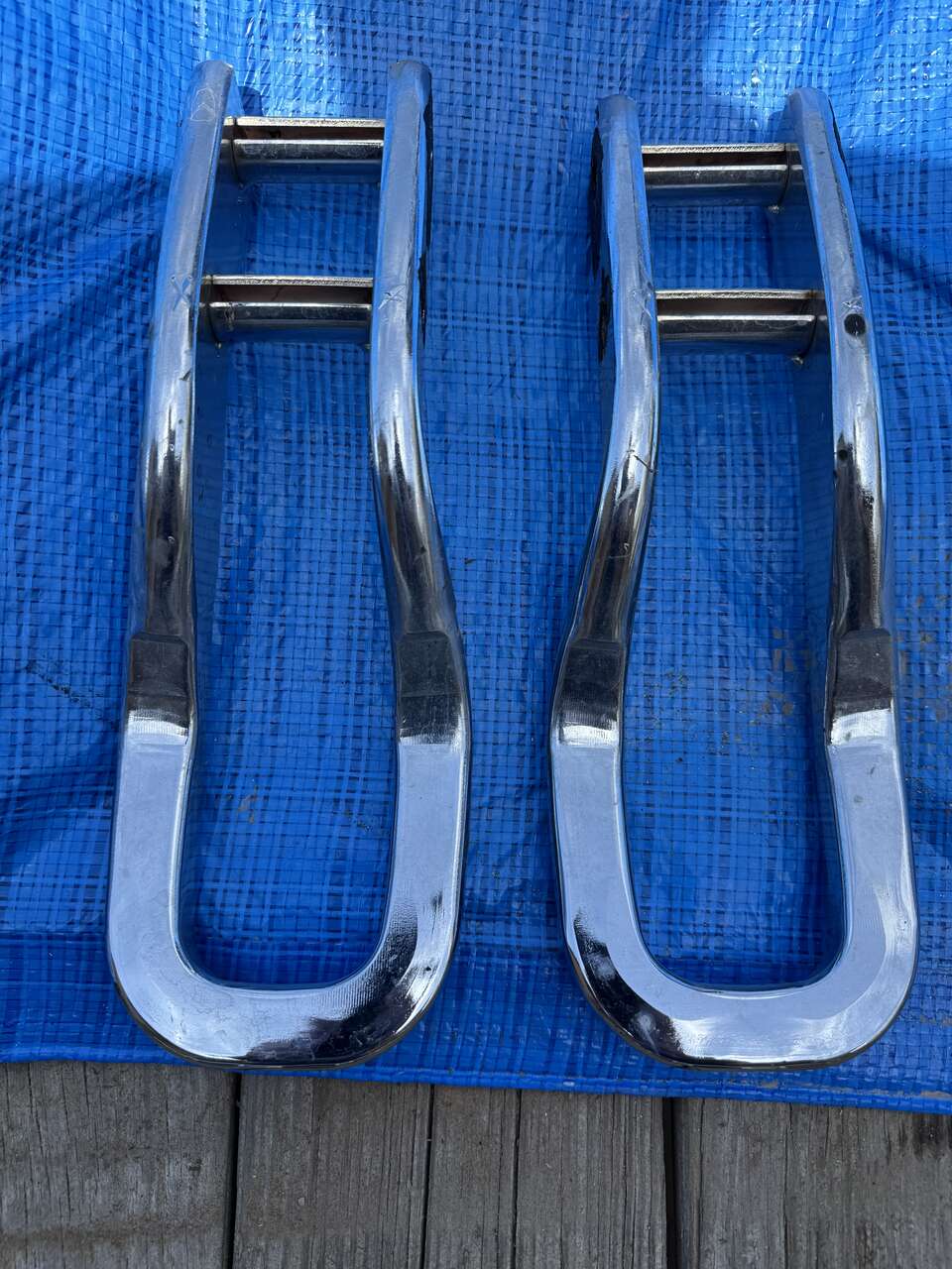 Chrome Factory Tow Hooks