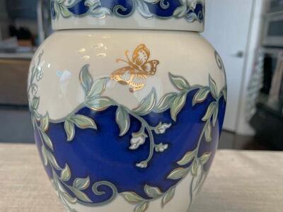 Vintage Lenox Butterflies In Summer Ginger Jar