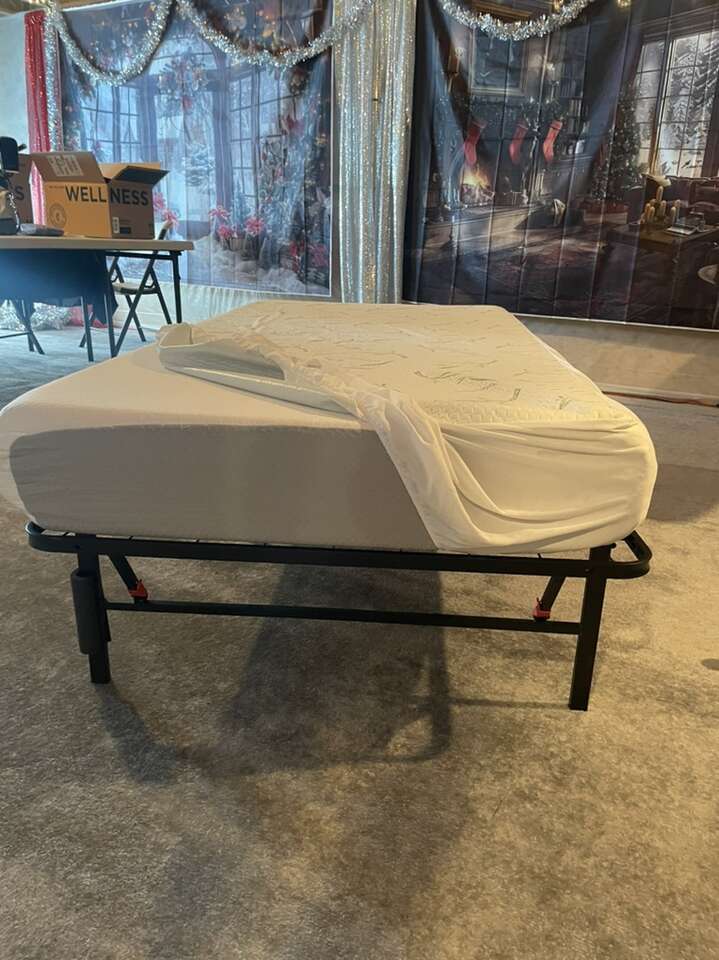 Memory Foam Mattress And Portable Bed Frame