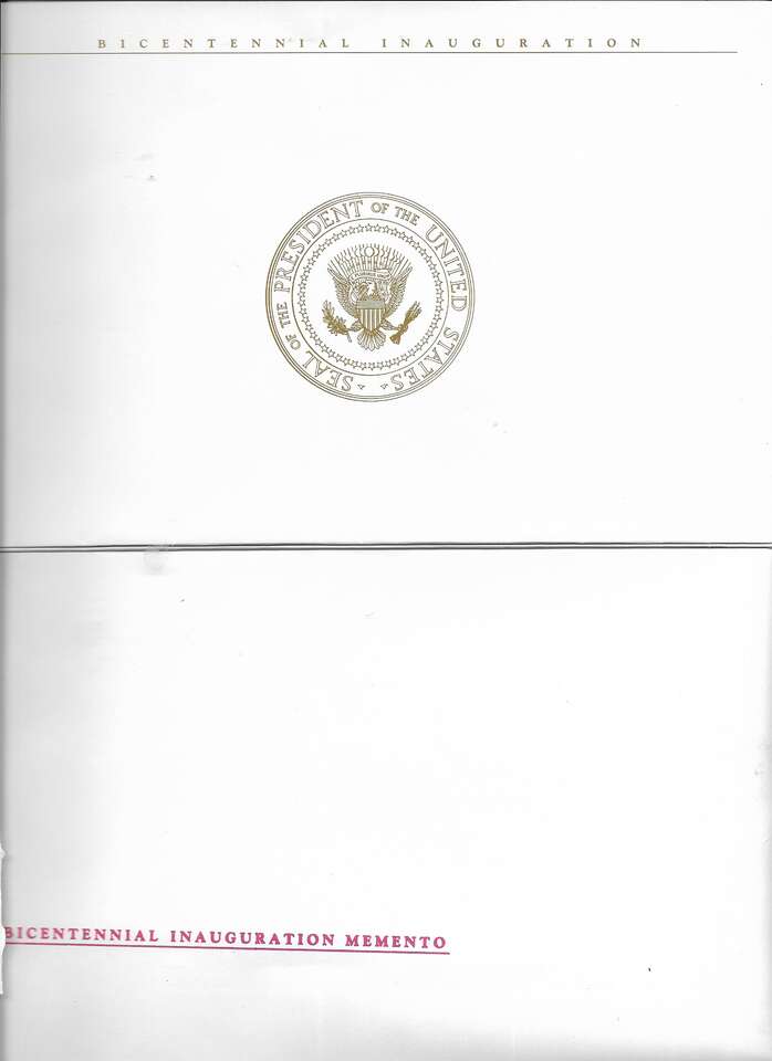 Mint Bicentennial Inauguration President G. H. W. Bush 1989 with Envelopes FDC