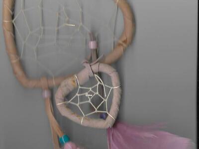 TWO HEARTS Handmade Dream Catcher