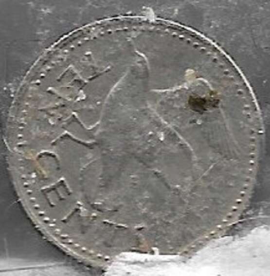 1971 10 cents Barbados coin rev