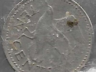 1971 10 cents Barbados coin rev