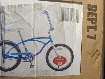 Schwinn bike/bicycle/stingray new in the box/lowrider