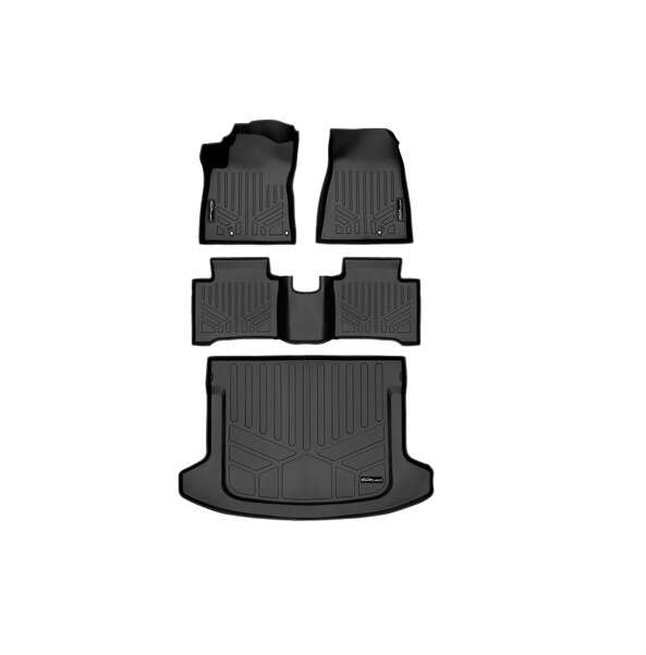 SMARTLINER All Weather Custom 2 Row Floor Mats and Cargo Liner Set 2023 2024 Kia NIRO Hybrid